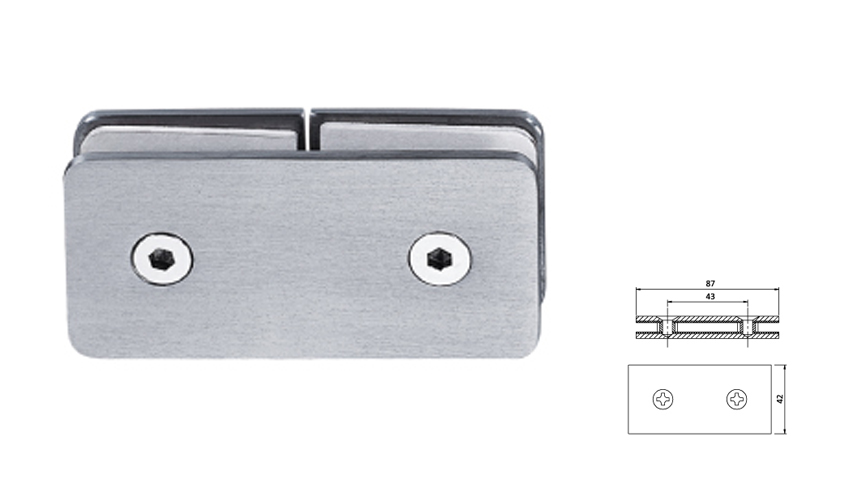 Glass Fix Clip,180°（Double）